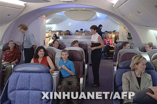 图文：波音787梦想客机的客舱