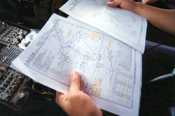 图文:起飞前检查仪表进近飞行线路