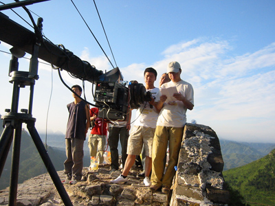 图文:剧组拍摄现场主创人员