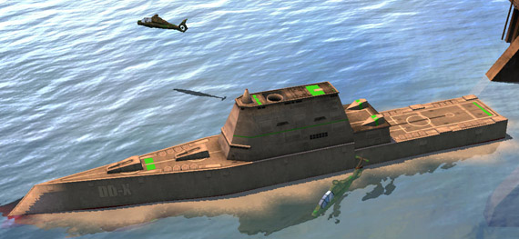图文:美国海军DDX多用途驱逐舰概念舰