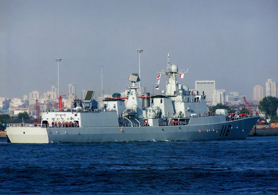 图文:中国051C级116号导弹驱逐舰