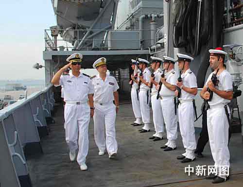 中法海军将进行海上补给战术机动联合演练(图)