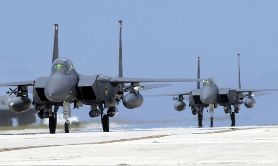 图文:波音公司为韩国空军生产的F-15K战机