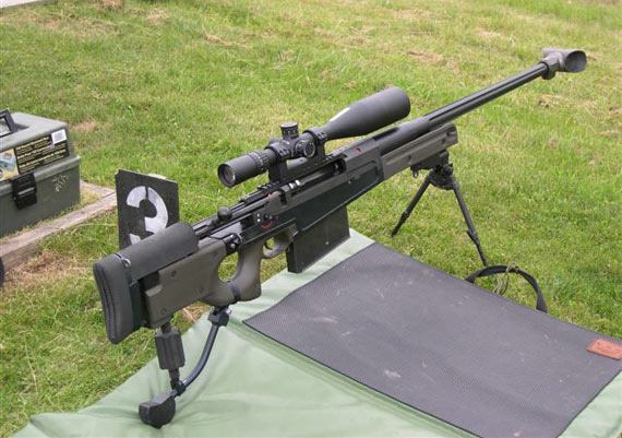 图文:英国AI公司AW50重型狙击步枪全枪