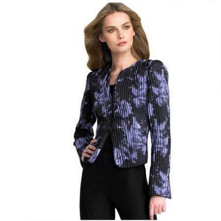 Armani Collezioni阿玛尼 午夜蓝抽象印花图案外