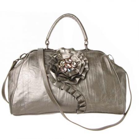 Jessica Simpson杰西卡·辛普森 灰色褶边花朵