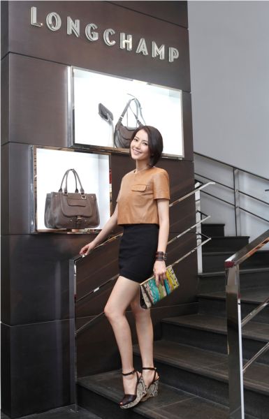 高圆圆和珑骧Longchamp 高圆圆和珑骧Longchamp