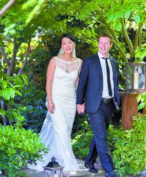扎克伯格和普莉希拉-陈步入婚姻殿堂 扎克伯格和普莉希拉-陈步入婚姻殿堂