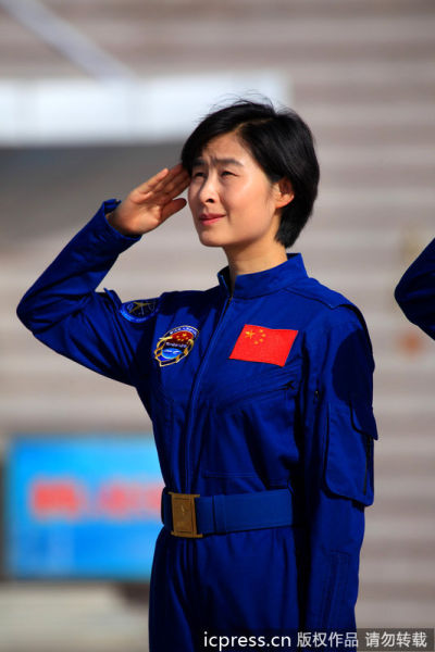 中国首位女航天员刘洋。许海晗-东方IC 中国首位女航天员刘洋。许海晗-东方IC