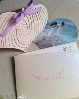 婚礼请柬——指纹铭记刻骨爱情