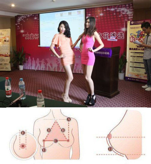 高校评校花要测“乳间距” 高校评校花要测“乳间距”