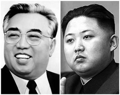 金正恩被传整容成爷爷的样子。 金正恩被传整容成爷爷的样子。