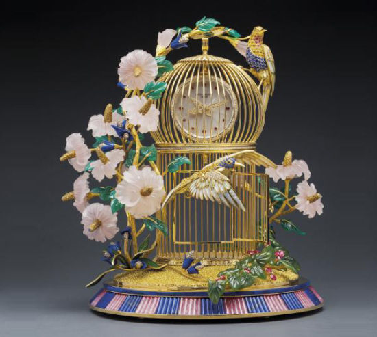 百达翡丽“金丝鸟笼”座枱钟 估价:300万至500万港元/38万至64万美元 百达翡丽“金丝鸟笼”座枱钟 估价:300万至500万港元/38万至64万美元