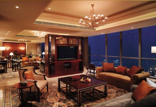 青岛香格里拉酒店总统套房(图片来源:shangri-la.com) 青岛香格里拉酒店总统套房(图片来源:shangri-la.com)