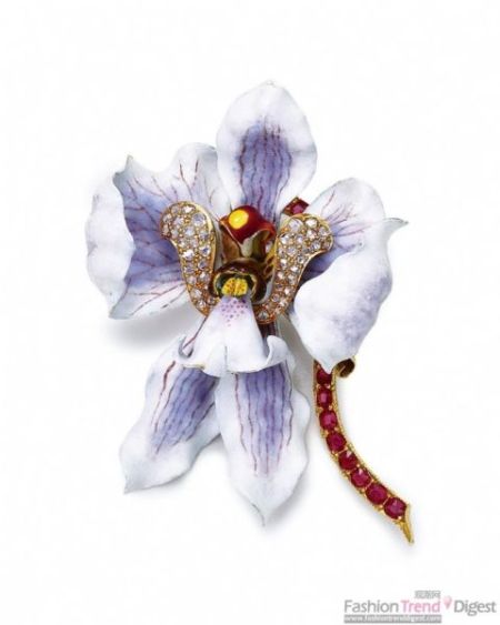 兰花胸针 兰花胸针