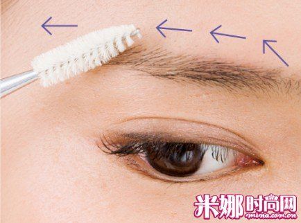 梳顺眉毛