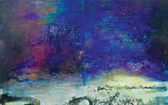 10.03.83(油画) 200×487厘米 1983年 赵无极 10.03.83(油画) 200×487厘米 1983年 赵无极