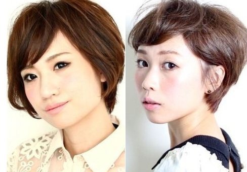 斜分蓬松短发VS清新短发