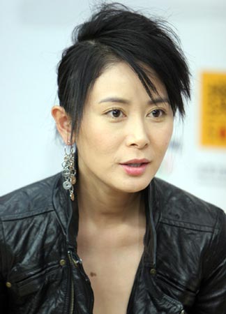 组图:明星发型 冷艳美女张恒风情美发秀(13)