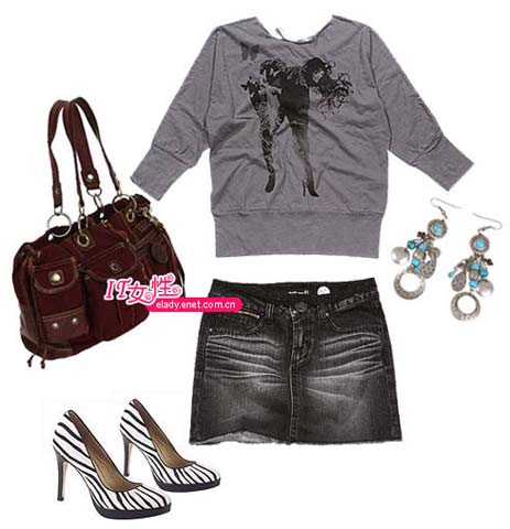 组图:宽松蝙蝠衫4大穿法藏起小肚腩_新浪女性