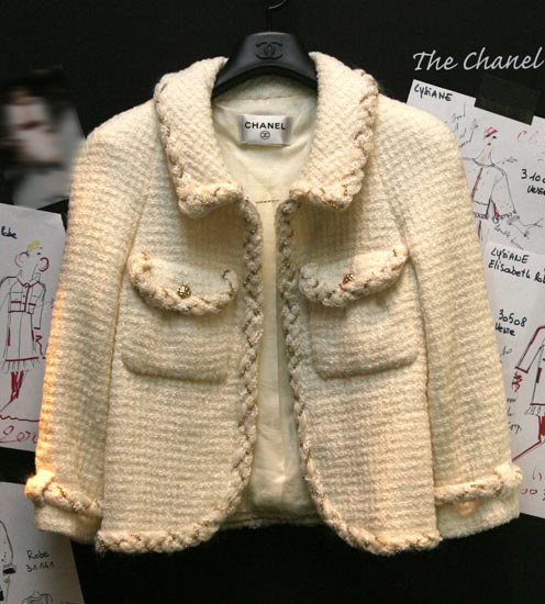 Chanel外套:提花丝绸衬里透气性最好(组图)