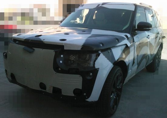 路虎全新揽胜车型国内测试首度曝光