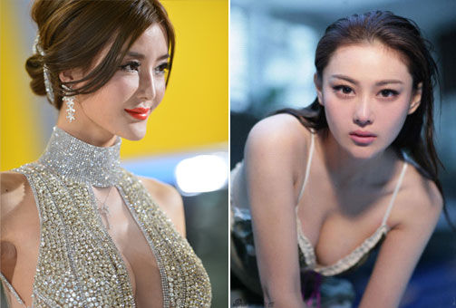 百度最受关注车模张馨予完胜李颖芝