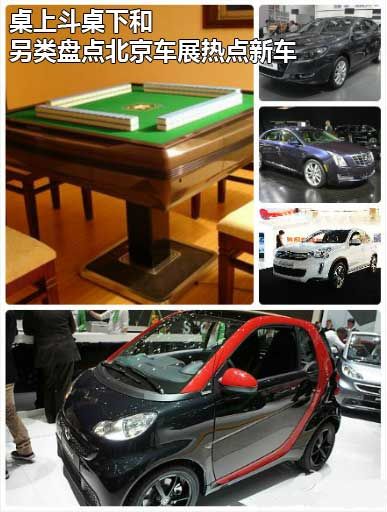 桌上斗桌下和 另类盘点北京车展热点新车