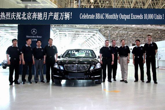 再创新纪录 北京奔驰月产超万辆
