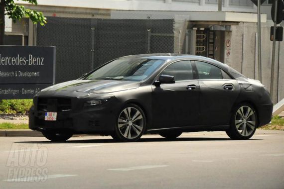 奔驰CLA最新谍照曝光 预计2014年上市