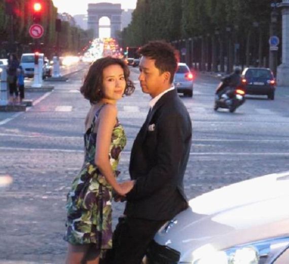 董洁夫妇参加东风标致罗兰·加洛斯之旅