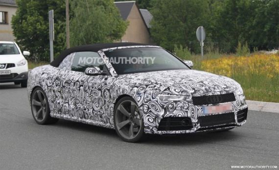 2013款奥迪RS5敞篷谍照 巴黎车展首发