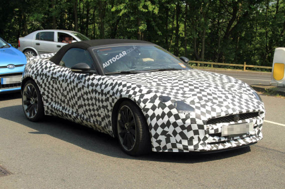 捷豹F-Type最新谍照曝光 或巴黎车展首发
