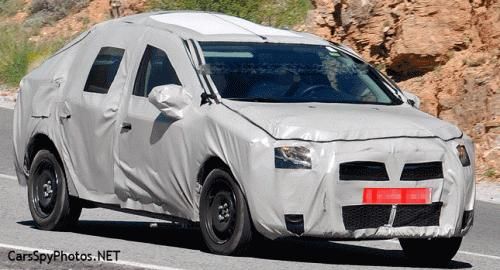 新达契亚Logan测试谍照曝光 配1.5升引擎