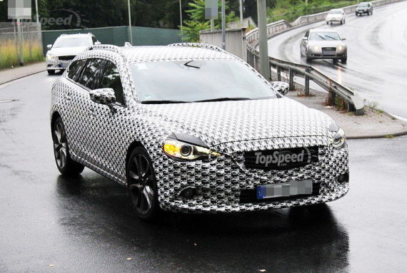 马自达6旅行版最新谍照 内饰首度曝光