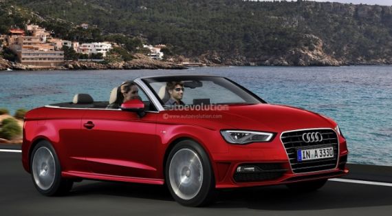 新款奥迪A3敞篷版假想图曝光 明年底发布