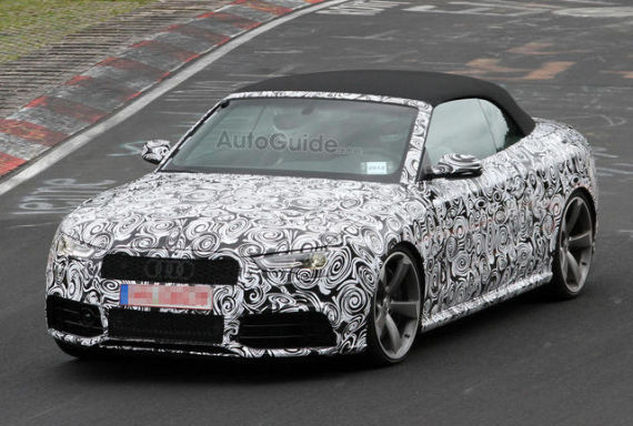 全新奥迪RS5敞篷跑车最新谍照曝光