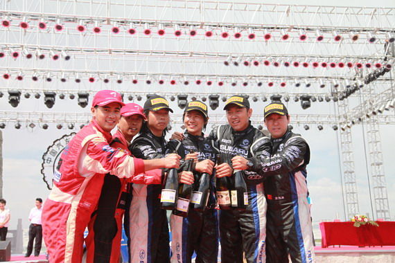 CRC张掖落幕韩寒夺冠 新浪车队完成赛程