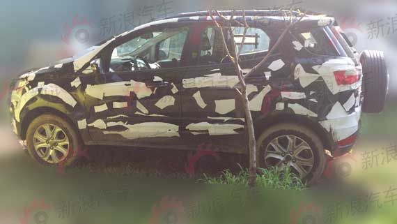 福特翼搏测试车谍照 疑似低配版本