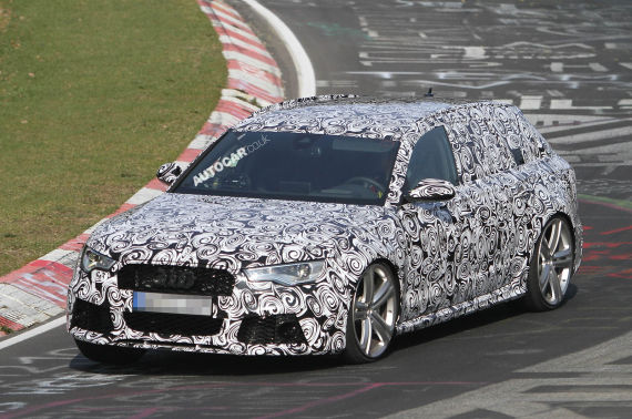 新款奥迪RS6最新谍照 动力超越宝马M5