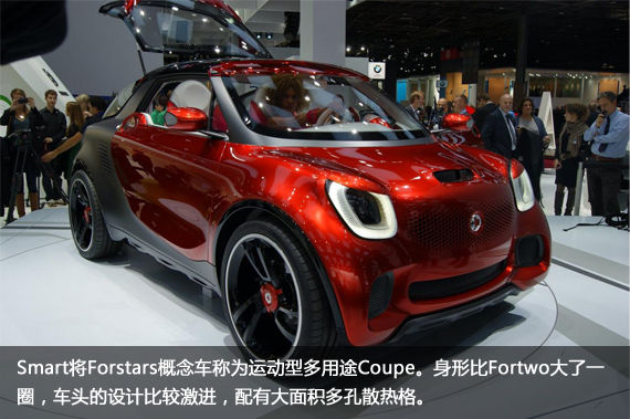 Smart Forstars概念车亮相巴黎车展