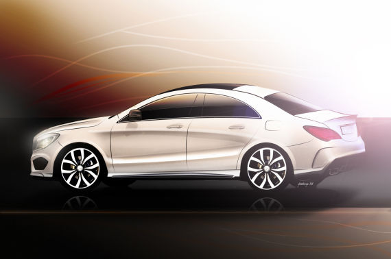 奔驰CLA45 AMG假想图曝光 2014年上市