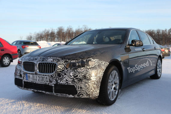 宝马5系插电混动版谍照首曝 年底投产