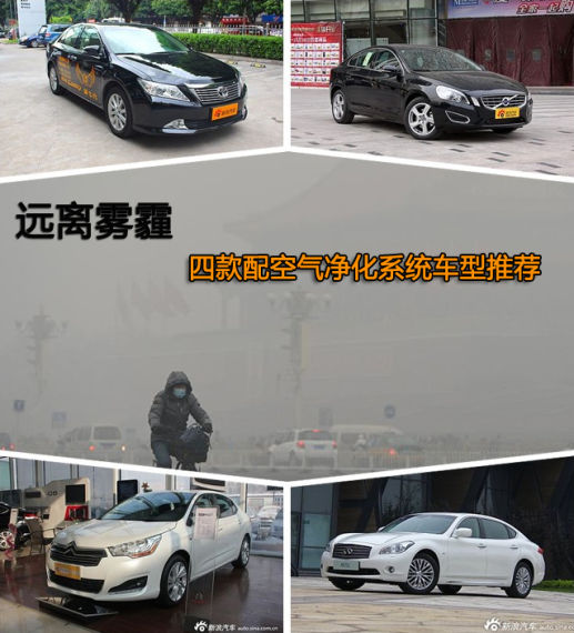 远离雾霾 四款配空气净化系统车型推荐