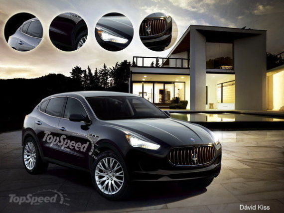 玛莎拉蒂Levante假想图曝光 2014年发布