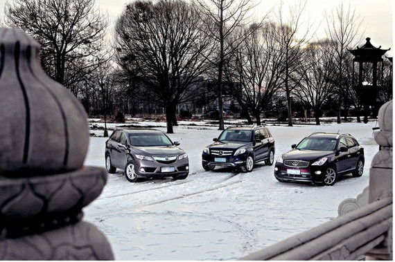 对比英菲尼迪EX&讴歌RDX&奔驰GLK