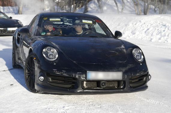 保时捷911 Turbo谍照曝光或亮相法兰克福