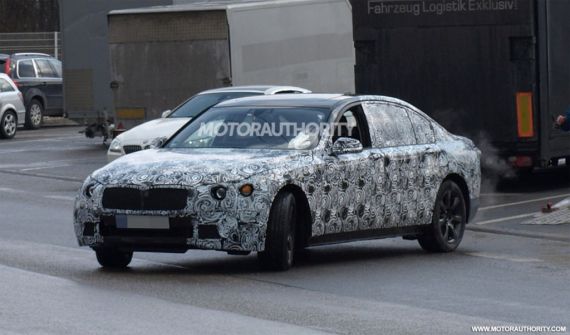 轻量化车身 2016款宝马7系谍照曝光