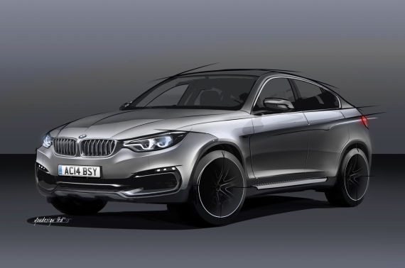 新一代宝马X6假想图曝光 外形设计更动感
