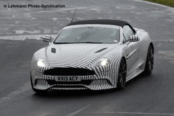 阿斯顿-马丁Vanquish Volante最新谍照